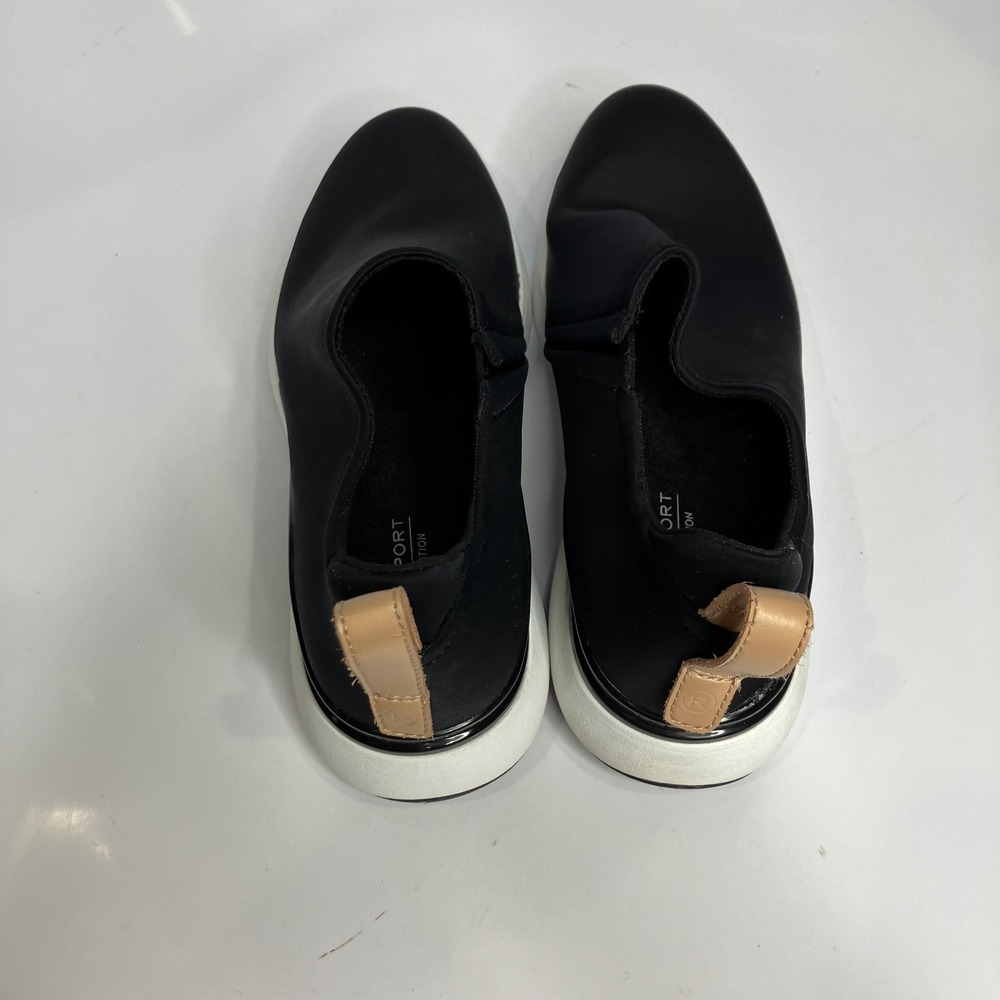 Rockport Total motion sport slip on sneakers black womens size 6.5 cs classy - Picture 5 of 8